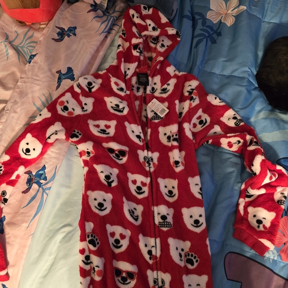 Coca-Cola Night wear onesie footie pajamas - Picture 2 of 3